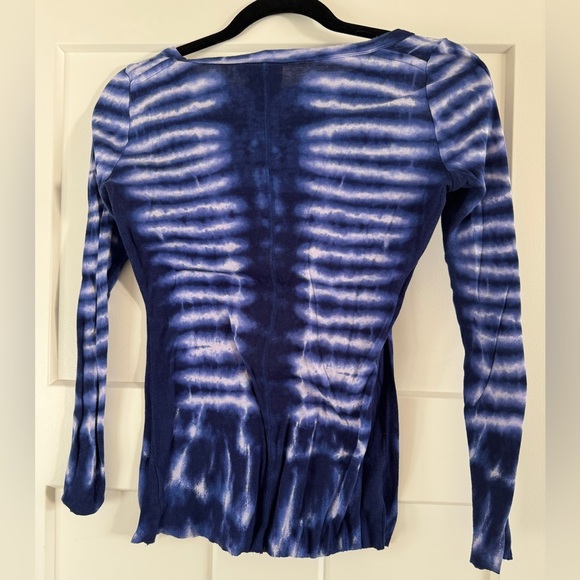 Tory Burch Long Sleeve Cotton Top - Picture 2 of 4